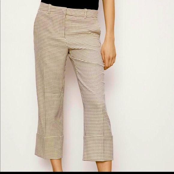 Zara Pants - NEW Zara Checkered Windowpane Cuffed Pants